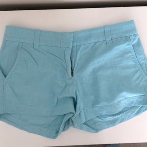 J. Crew Chino Shorts; Size 2; Bright light blue